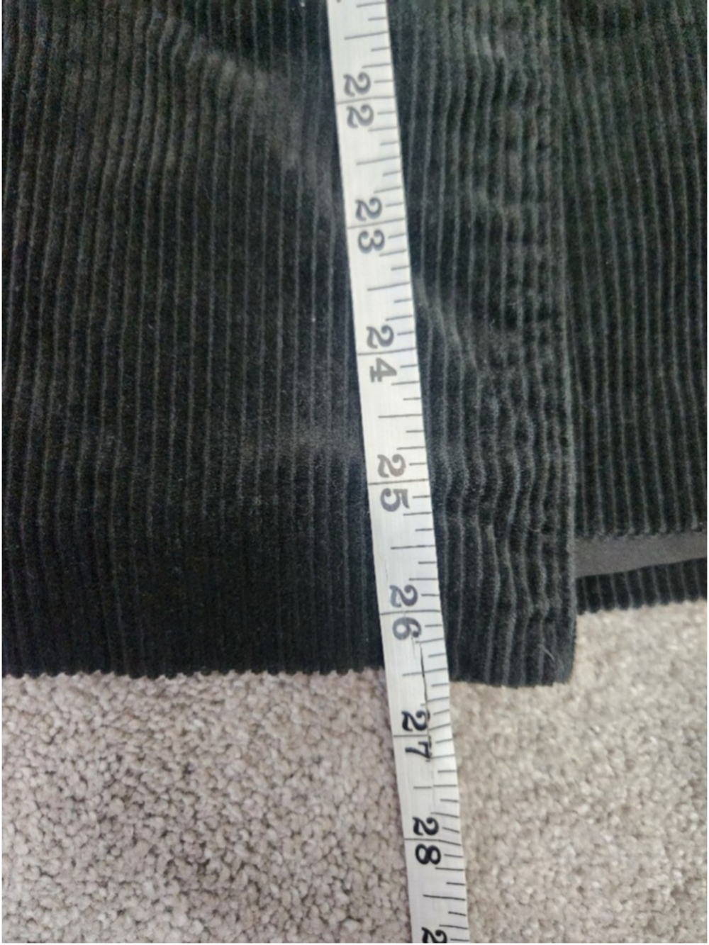 JW Anderson Uniqlo Dark Green Corduroy Wrap Skirt Sz S Dark Academia Fall Skirt - Picture 12 of 15